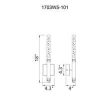 Dragonswatch Integrated LED 5in Black Wall Light