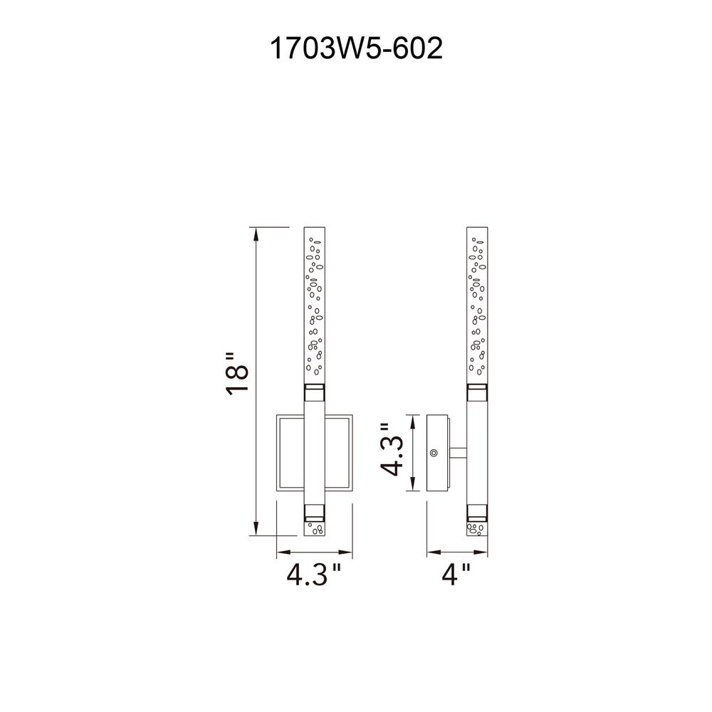 Dragonswatch Integrated LED 5in Satin Gold Wall Light