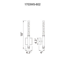 Dragonswatch Integrated LED 5in Satin Gold Wall Light