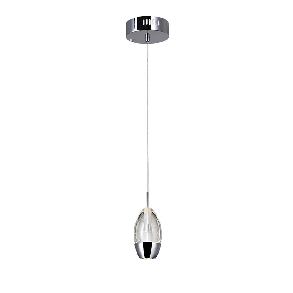 Perrier 1 Light Down Mini Pendant With Chrome Finish