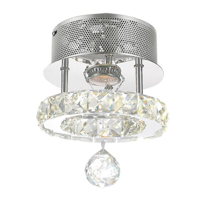 Ring Integrated LED Chrome Flush Mount
