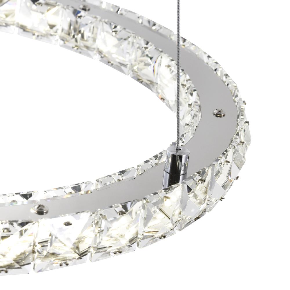 Ring Integrated LED 24in Chrome Chandelier