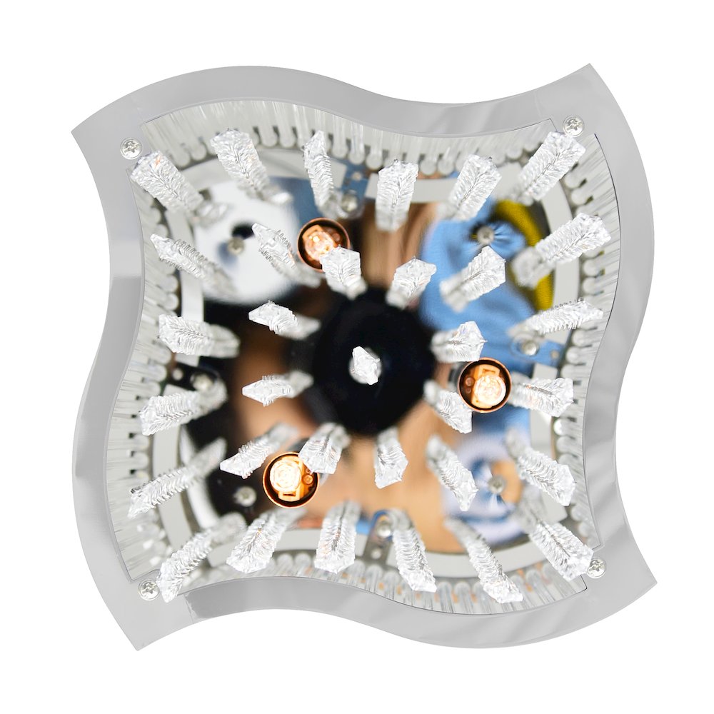 Elsa 3 Light 10in Chrome Drum Shade Mini Pendant