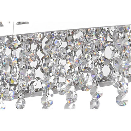 Bubbles 16 Light Drum Shade Chandelier With Chrome Finish