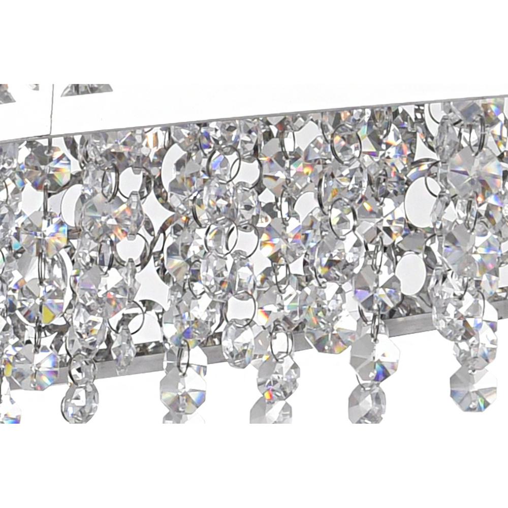 Bubbles 16 Light Drum Shade Chandelier With Chrome Finish