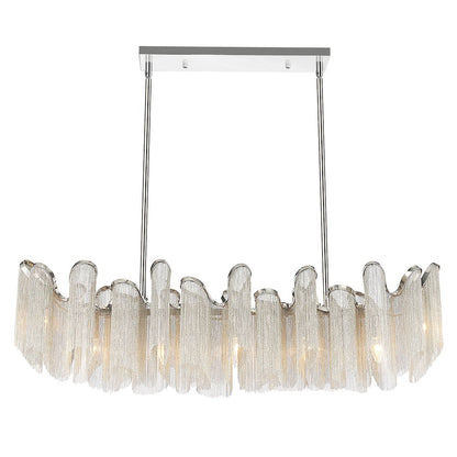 Daisy 7 Light 47in Chrome Down Chandelier