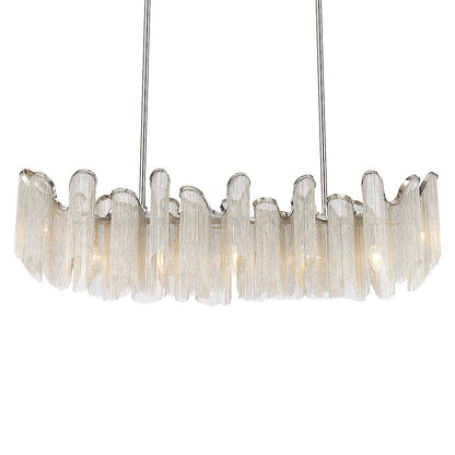 Daisy 7 Light 47in Chrome Down Chandelier