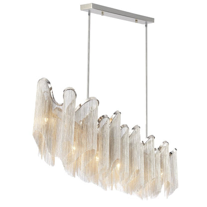 Daisy 7 Light 47in Chrome Down Chandelier