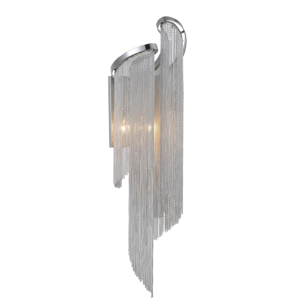 Daisy 2 Light 9in Chrome Wall Sconce