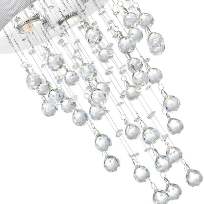 Rain Drop 3 Light 12in Chrome Chandelier