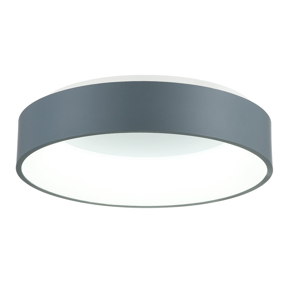 Arenal Integrated LED 18in Gray Flush Mount