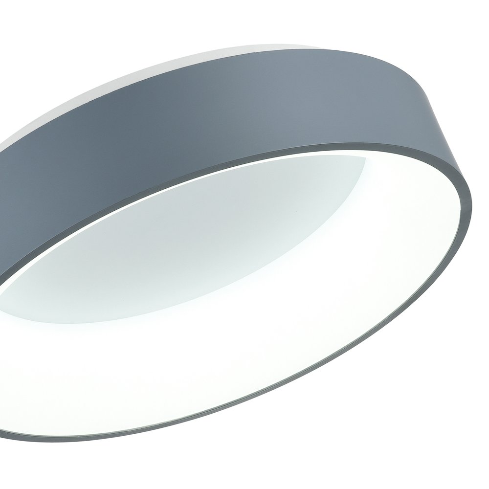 Arenal Integrated LED 18in Gray Flush Mount