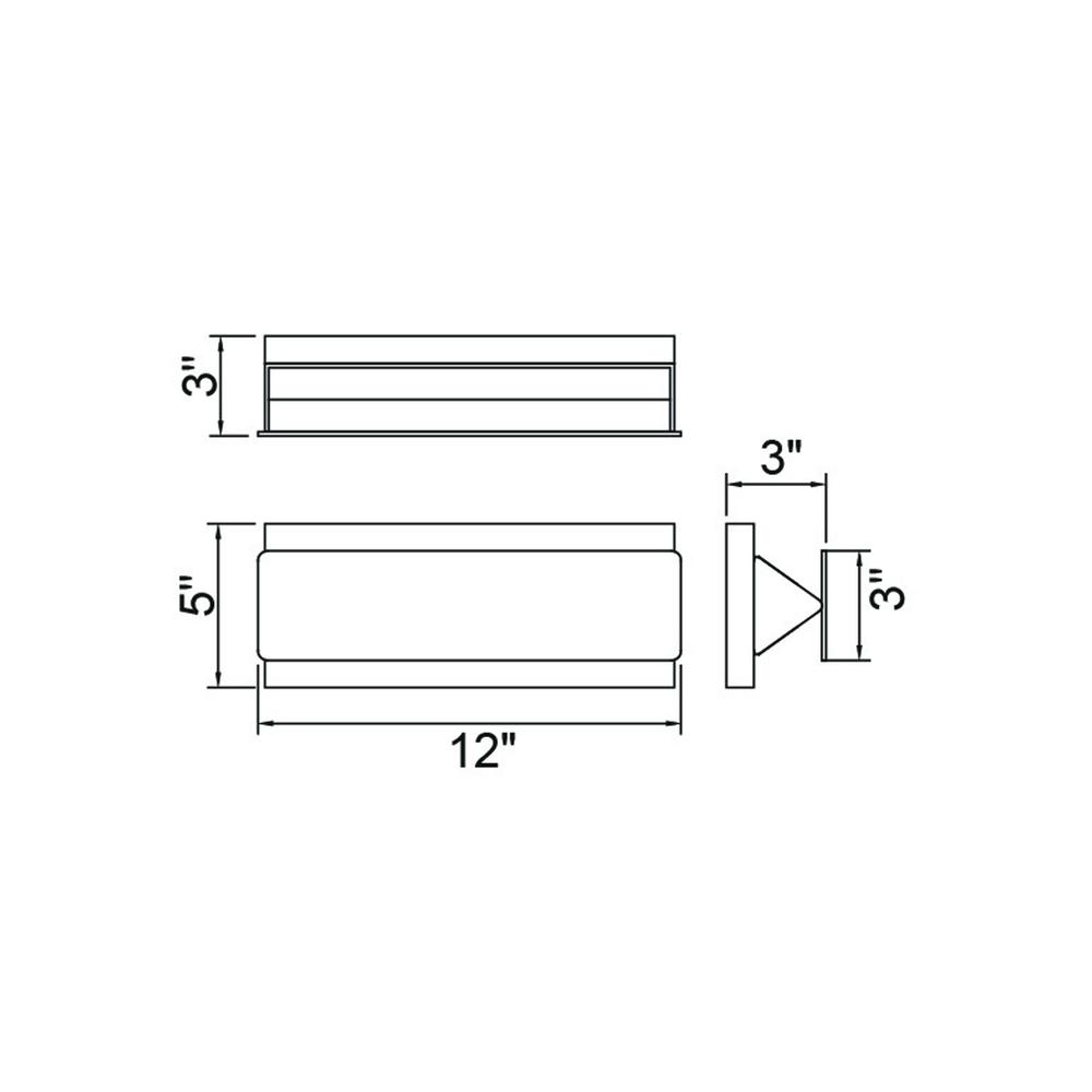 Lilliana Integrated LED 12in Adjustable White Vanity Light