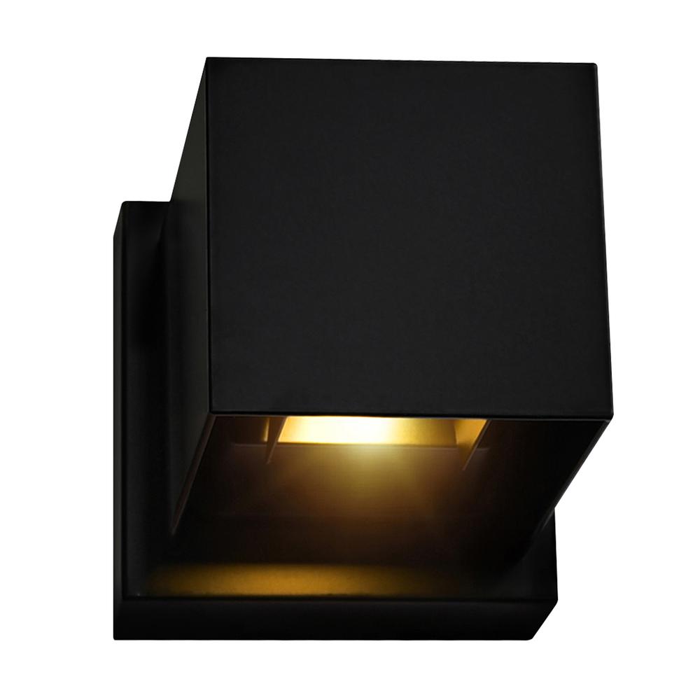 Lilliana Integrated LED Square Black Wall Sconce