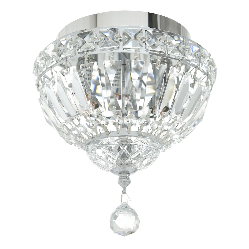 Stefania 2 Light Chrome Flush Mount