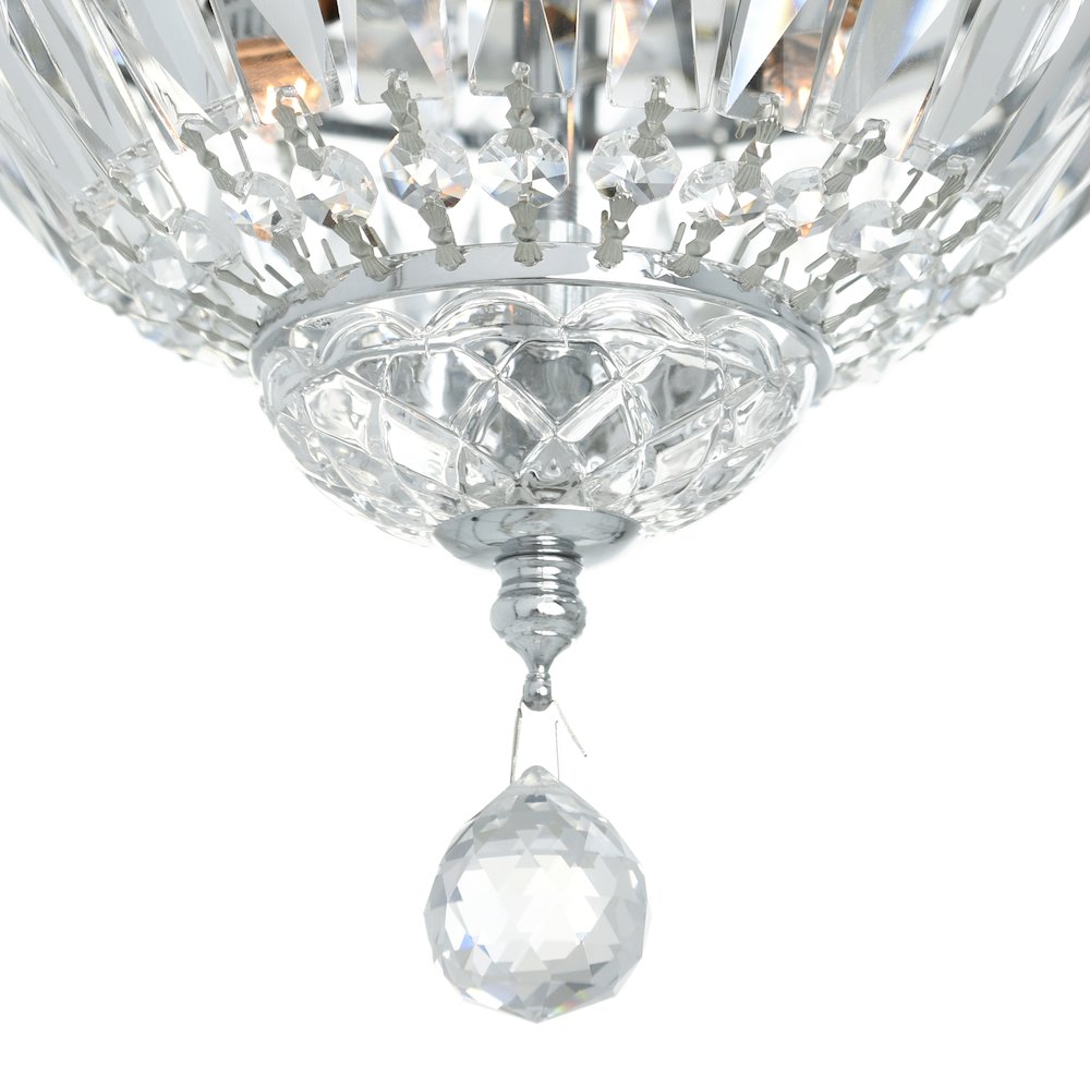 Stefania 2 Light Chrome Flush Mount