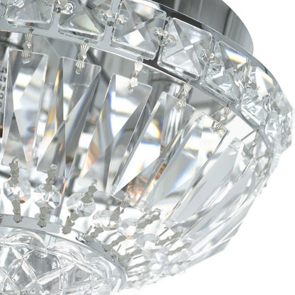 Stefania 2 Light Chrome Flush Mount