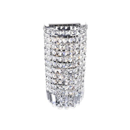 Colosseum 4 Light 6in Chrome Bathroom Sconce with Crystals