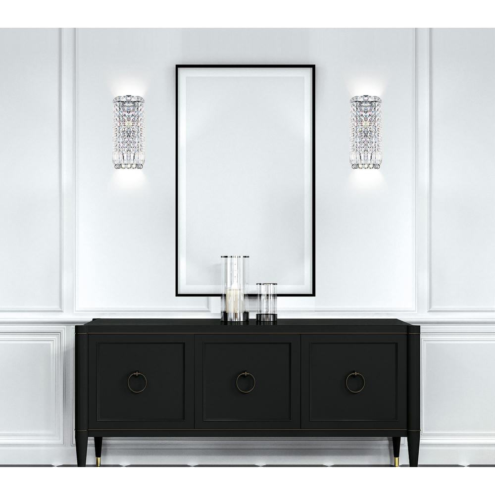 Colosseum 4 Light 6in Chrome Bathroom Sconce with Crystals