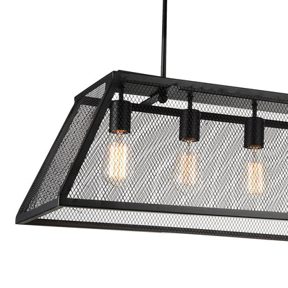 Alyson 6 Light Black Chandelier