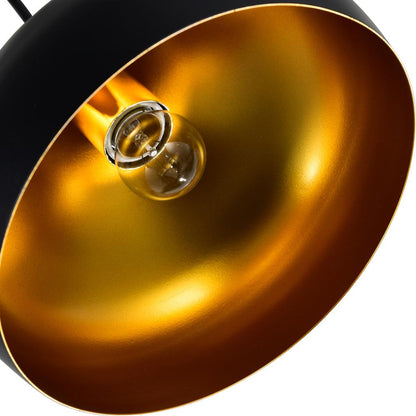 Dynamic 1 Light 13in Black Down Pendant