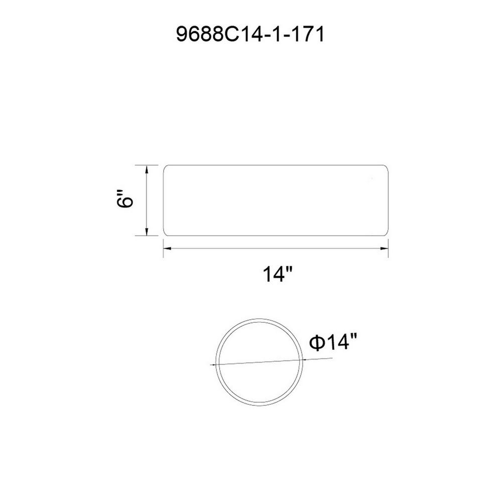 Campton 2 Light 14in Black Drum Shade Flush Mount