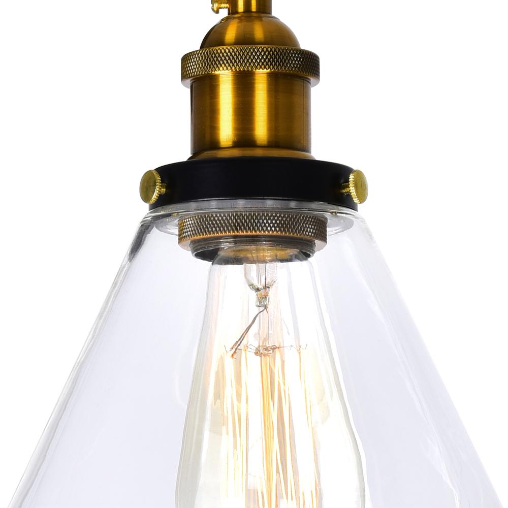 Eustis 2 Light 15in Black & Gold Vanity Light