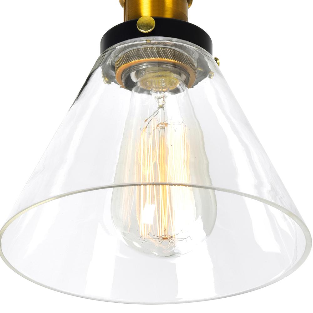 Eustis 2 Light 15in Black & Gold Vanity Light