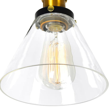 Eustis 2 Light 15in Black & Gold Vanity Light