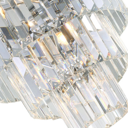 Weiss 8 Light Flush Mount With Chrome Finish