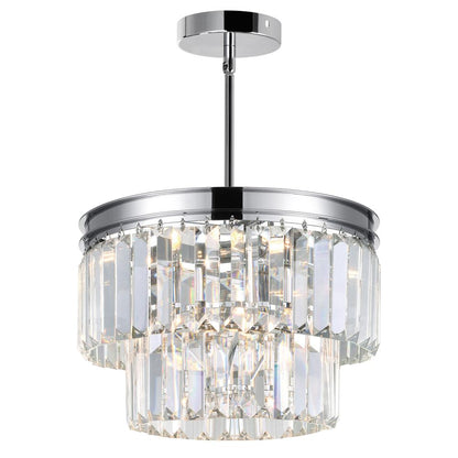 Weiss 5 Light 8in Chrome Down Mini Pendant