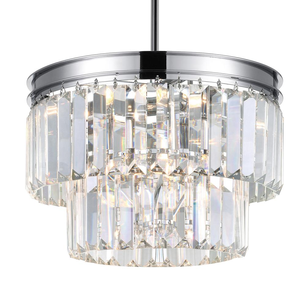 Weiss 5 Light 8in Chrome Down Mini Pendant