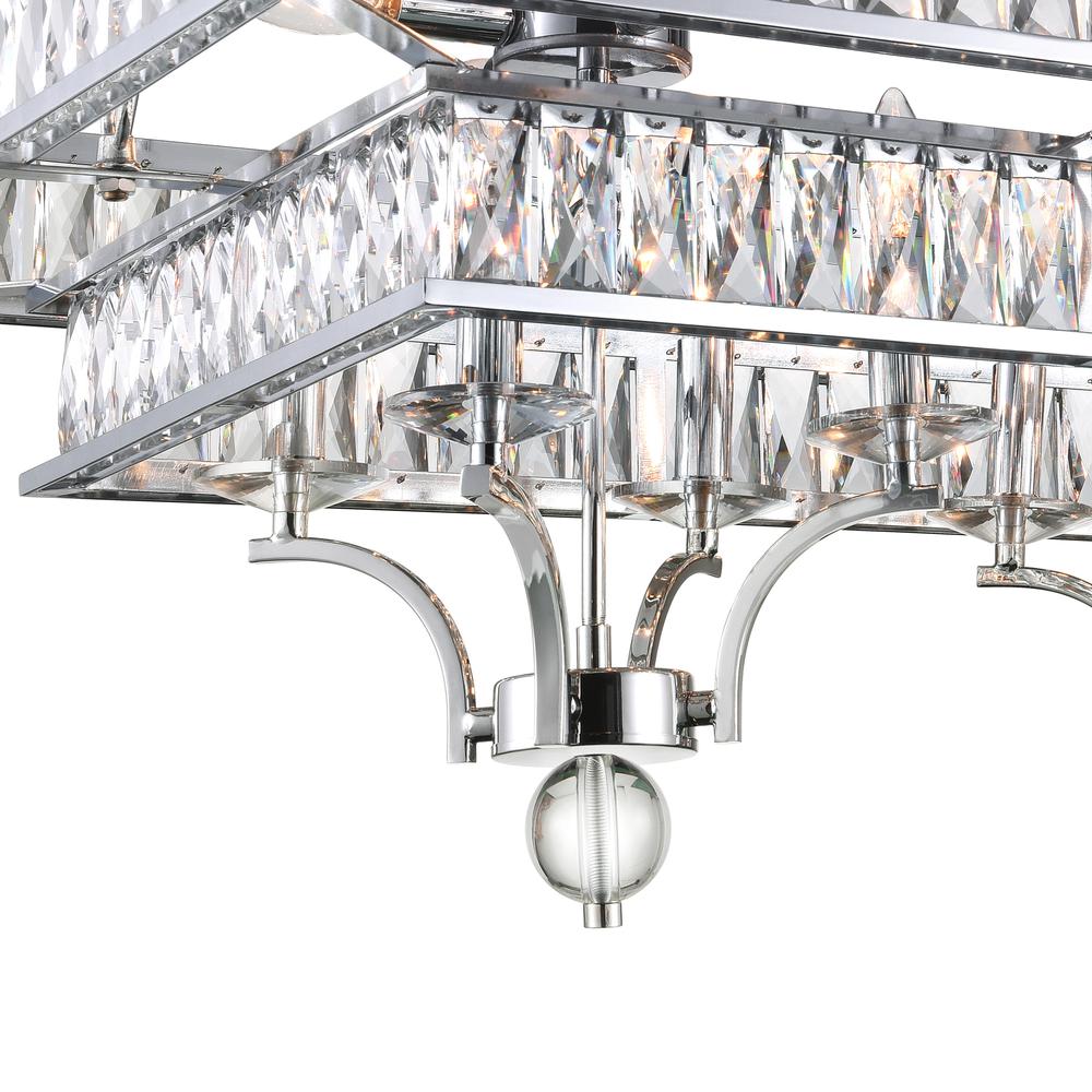 Shalia 16 Light Island Chandelier With Chrome Finish