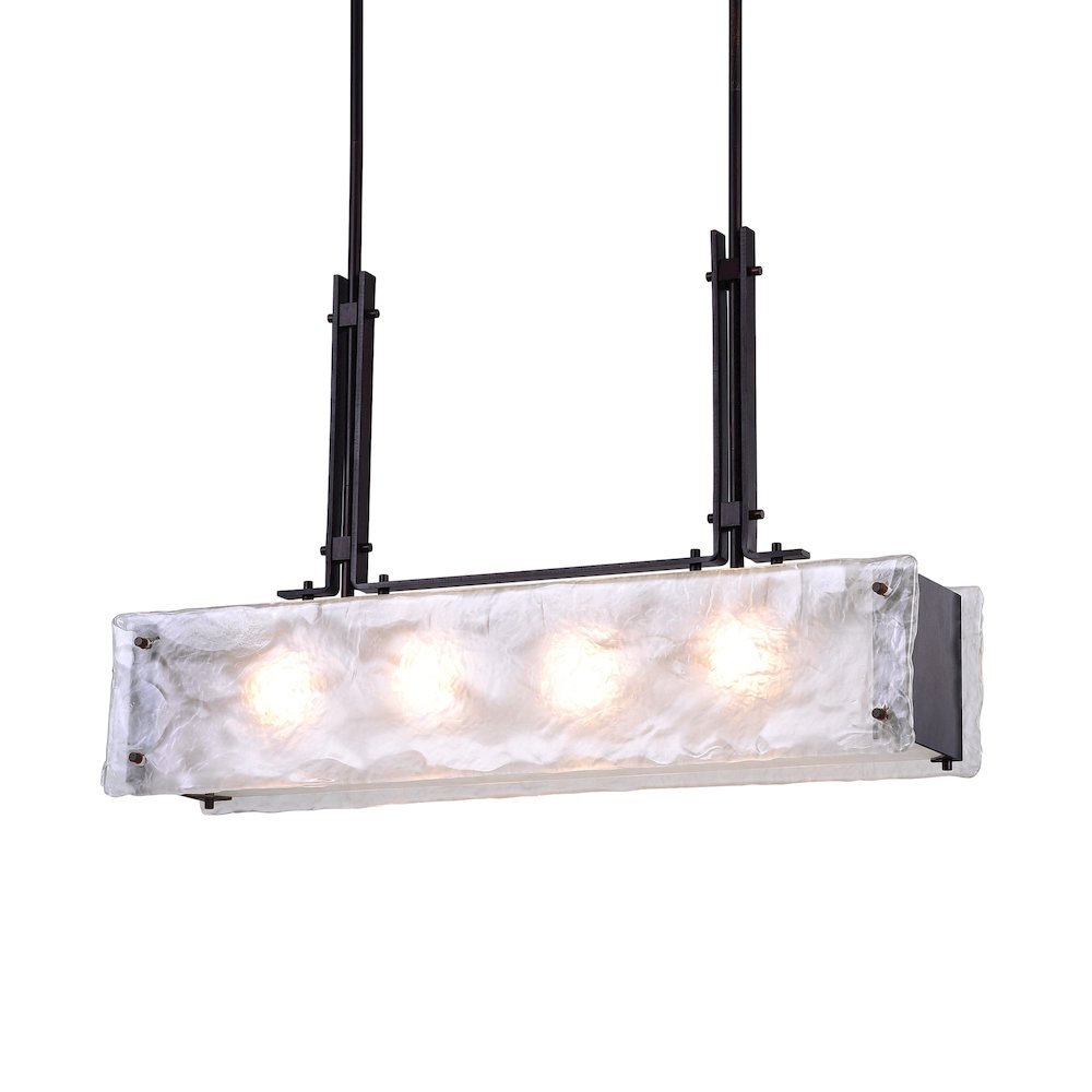 Assunta 4 Light Chandelier With Black Finish