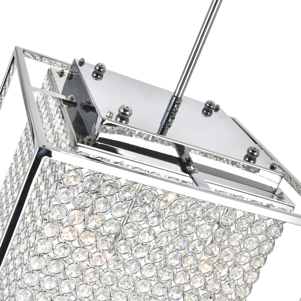 Cube 3 Light Chandelier With Chrome Finish