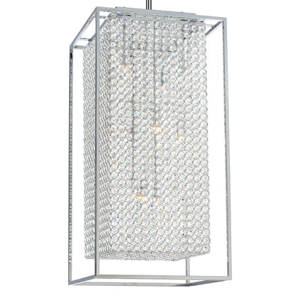 Cube 11 Light Chandelier With Chrome Finish