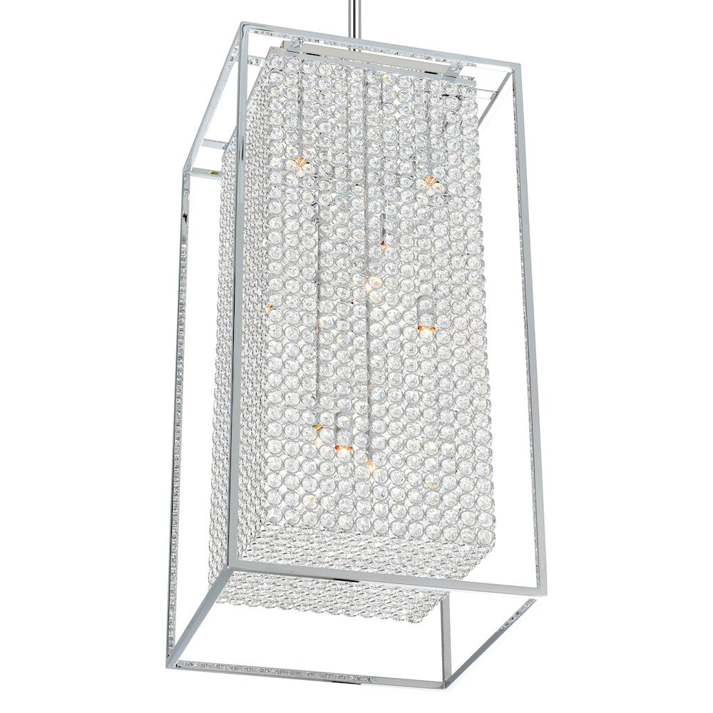 Cube 11 Light Chandelier With Chrome Finish
