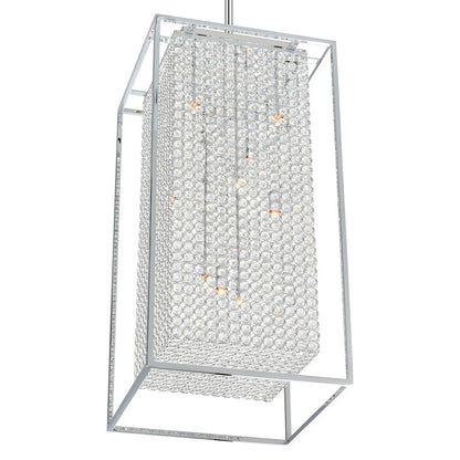 Cube 11 Light Chandelier With Chrome Finish