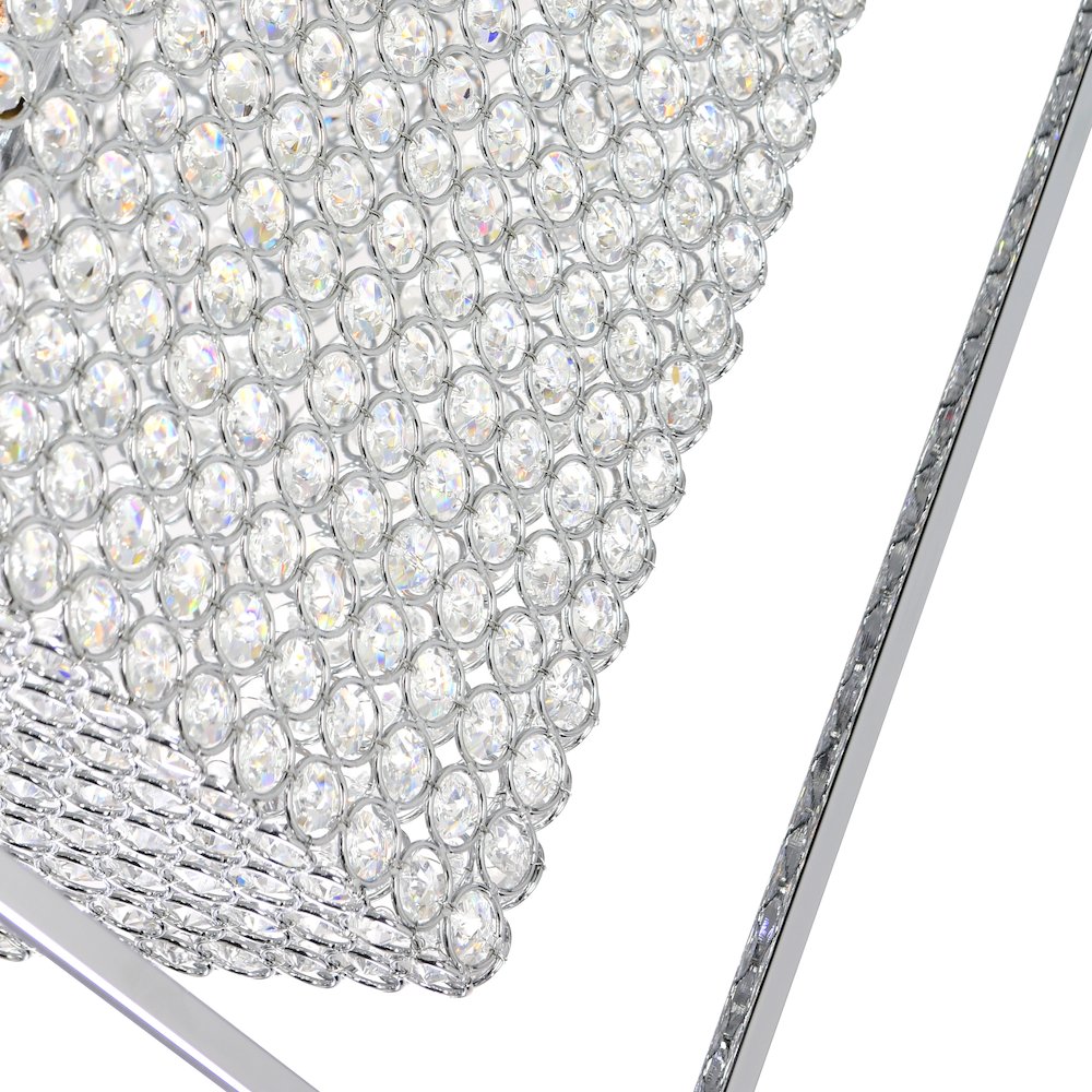 Cube 11 Light Chandelier With Chrome Finish