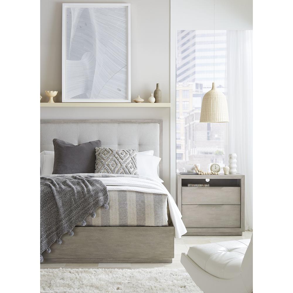 Oxford Upholstered Footboard Storage Bed in Mineral