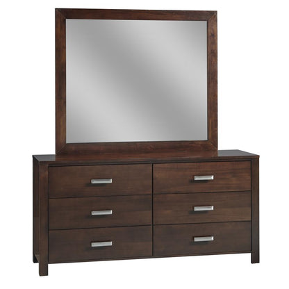 Riva Six Drawer Dresser in Chocolate Brown (2024)
