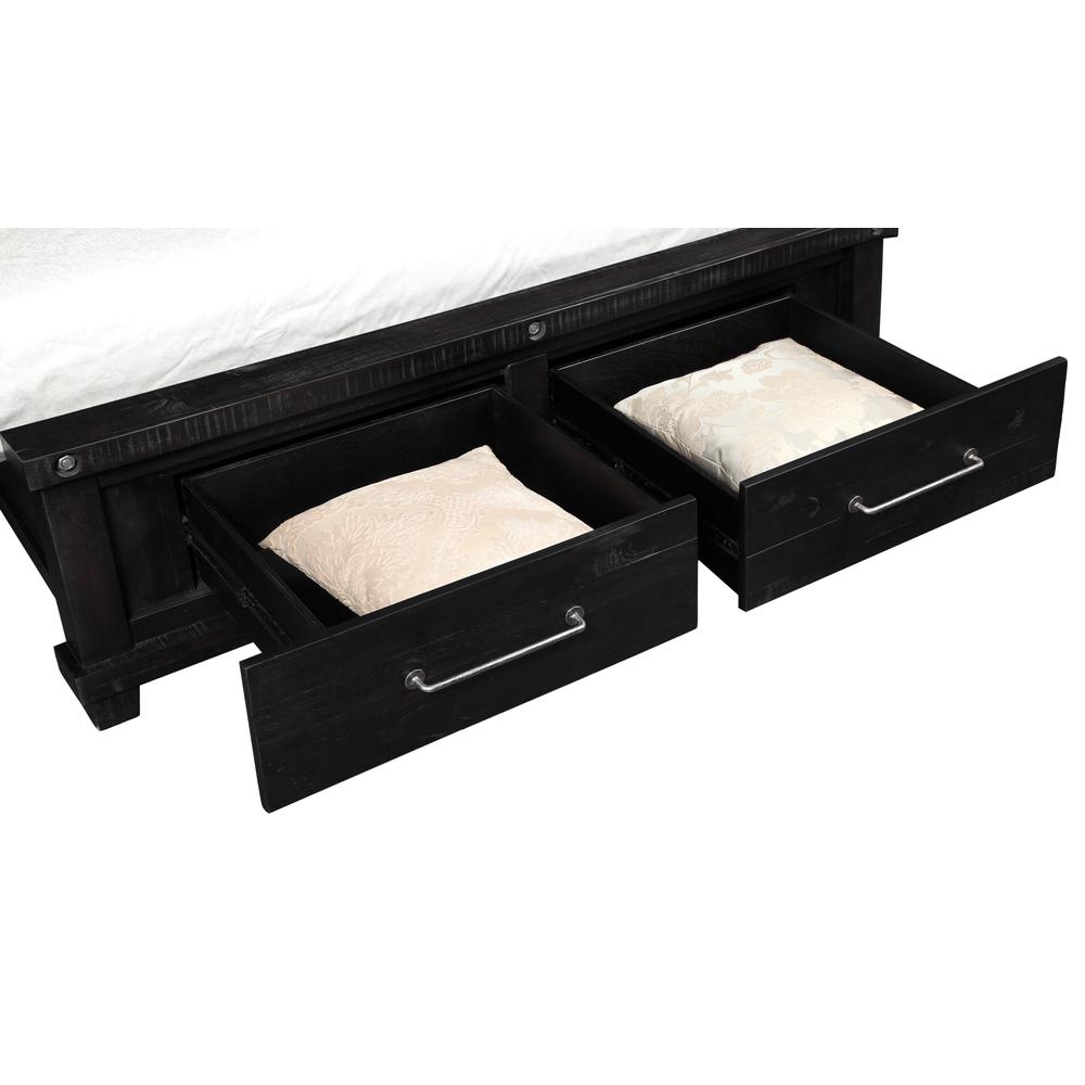 Yosemite Solid Wood Footboard Storage Bed in Cafe
