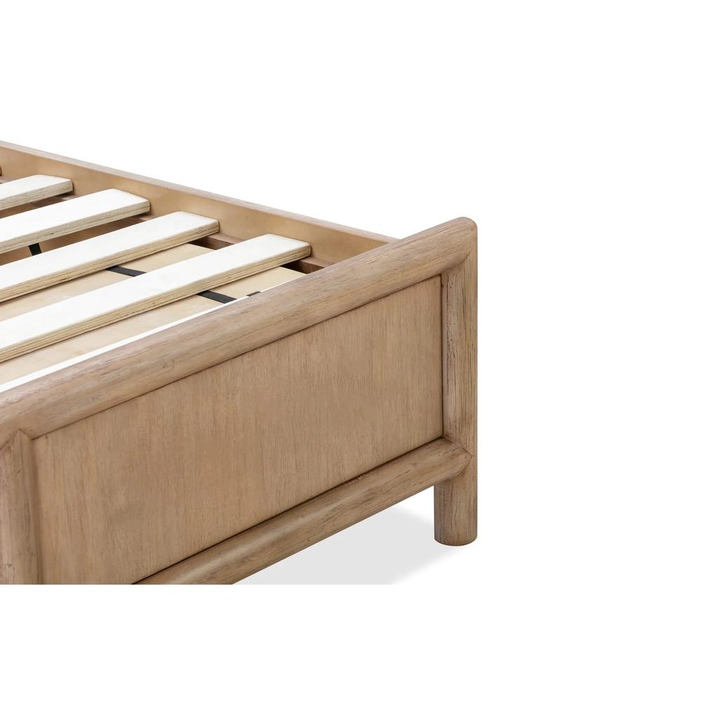 Dorsey Wooden Panel Bed in Granola