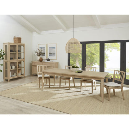 Camden Two Drawer Two Door Oak Wood Sideboard in Chai