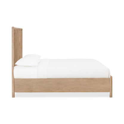 Dorsey Wooden Two Drawer Storage Bed in Granola