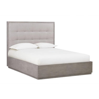 Oxford Upholstered Footboard Storage Bed in Mineral