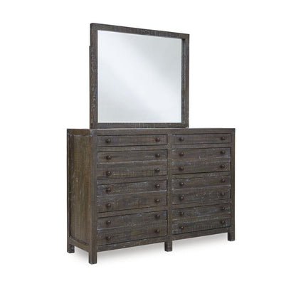 Townsend Solid Wood Eight Drawer Dresser in Gunmetal (2024)