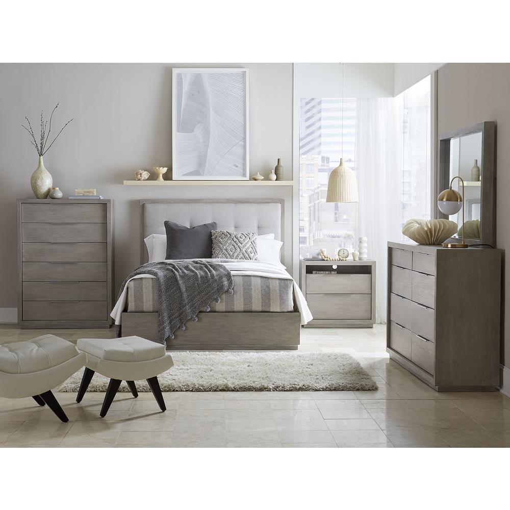 Oxford Upholstered Footboard Storage Bed in Mineral