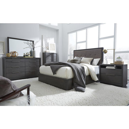 Oxford Upholstered Footboard Storage Bed in Dolphin