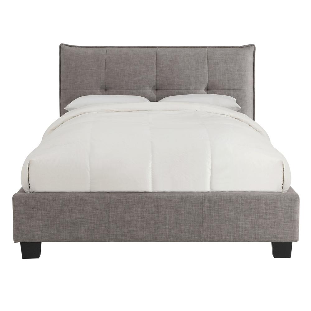 Adona Upholstered Footboard Storage Bed in Dolphin Linen